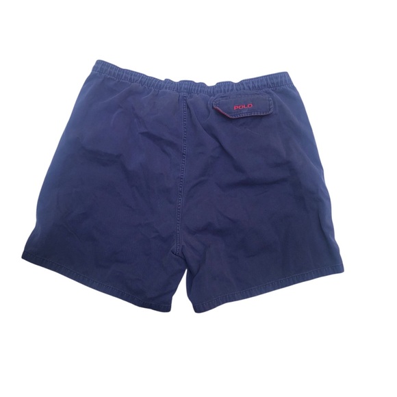 Vintage Polo Ralph Lauren Shorts Mens XXL Blue Drawstring Waist - Picture 5 of 5